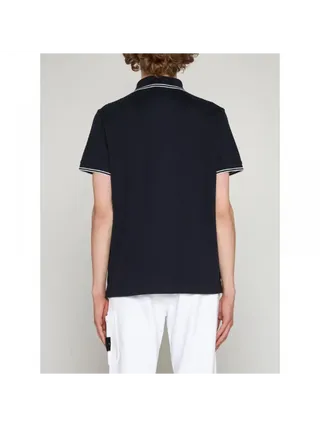 Stone Island Polo Yaka Tişört Logo Lacivert