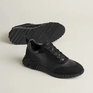 Hermès Bouncing Siyah Deri Sneaker