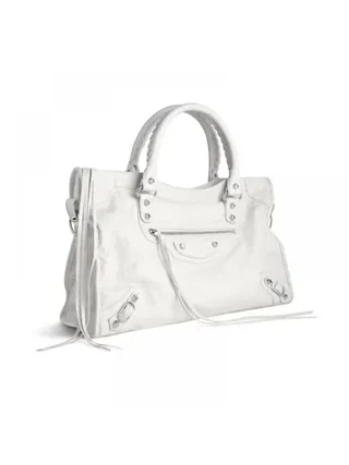 Balenciaga Çanta Le City Medium Beyaz