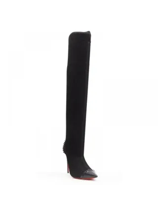 Christian Louboutin Souricette Çorap Çizme Siyah