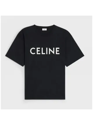 Celine Tişört Loose Siyah