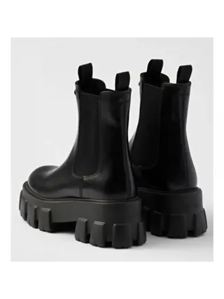 Prada Monolith Chelsea Bot Siyah