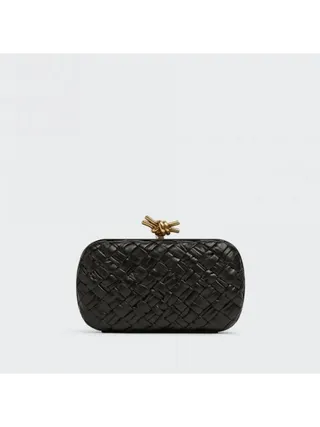 Bottega Veneta Çanta Knot Minaudiere Siyah