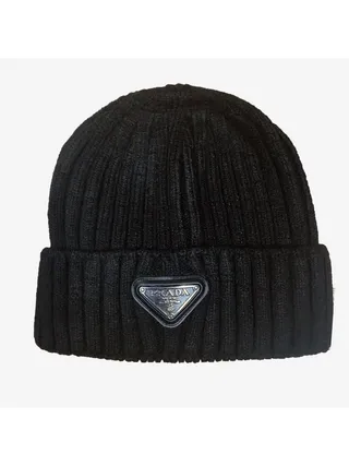 Prada Bere Logo Siyah