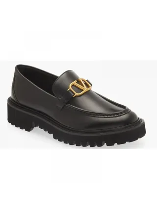 Valentino Ayakkabı VLogo Loafer Siyah
