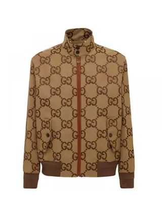 Gucci Jumbo GG Canvas Ceket Bej