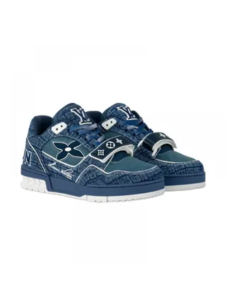 Louis Vuitton Ayakkabı LV Trainer  Lacivert