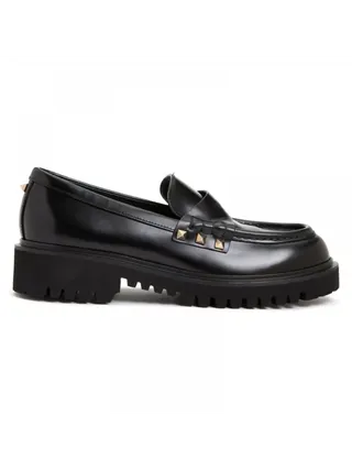 Valentino Ayakkabı Rockstud Loafer Siyah