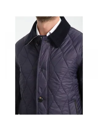 Burberry London Kapitone Mont Lacivert
