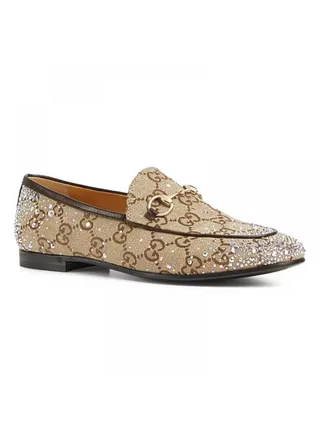 Gucci Ayakkabı Jordaan Loafer Bej