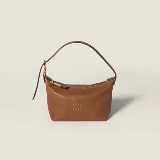 Miu Miu Spirit Nappa Deri Mini Portföy Çanta - Taba