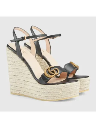 Gucci Ayakkabı Platform Espadrille Siyah