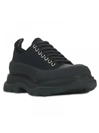 Alexander McQueen Ayakkabı Tread Slick Canvas Sneaker Siyah