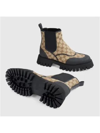 Gucci Bot GG Ankle Bej