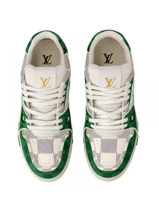 Louis Vuitton Ayakkabı Trainer Damier Yeşil