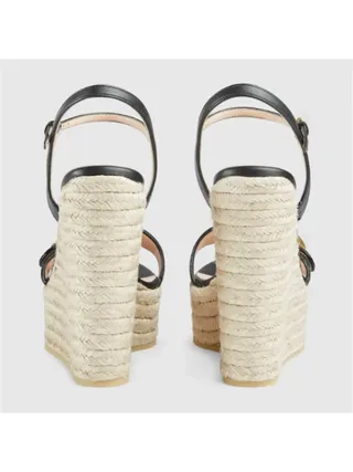 Gucci Ayakkabı Platform Espadrille Siyah