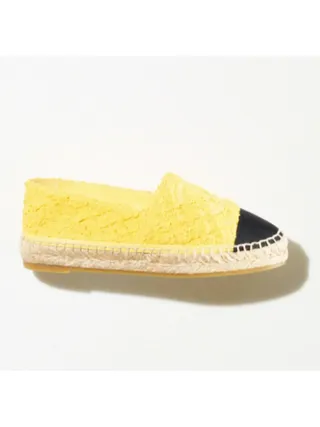 Chanel Ayakkabı CC Logo Espadril  Sarı