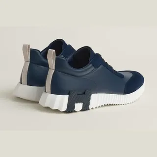 Hermès Bouncing Lacivert Deri Sneaker