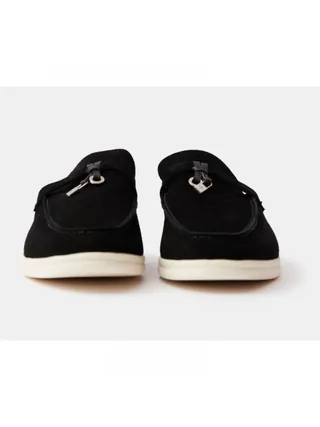 Loro Piana Terlik Charms Walk Babouche Siyah