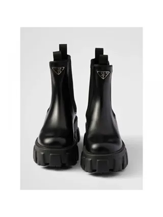 Prada Monolith Chelsea Bot Siyah