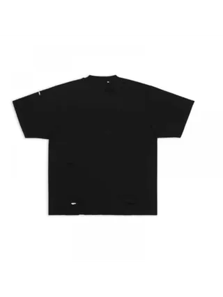 Balenciaga Tişört Caps Siyah