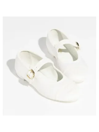 Chanel Ayakkabı Mary Janes Beyaz