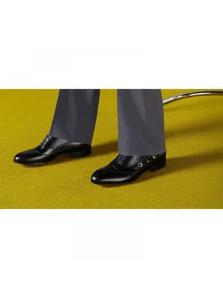 Gucci Ayakkabı Lace-Up Shoe With Horsebit Siyah