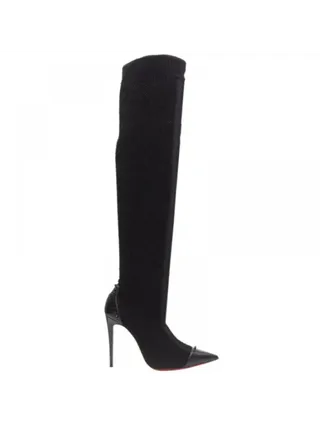 Christian Louboutin Souricette Çorap Çizme Siyah