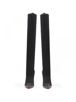 Christian Louboutin Souricette Çorap Çizme Siyah