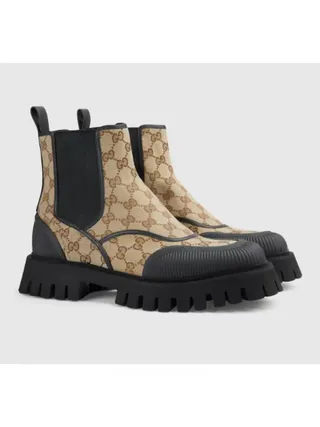 Gucci Bot GG Ankle Bej