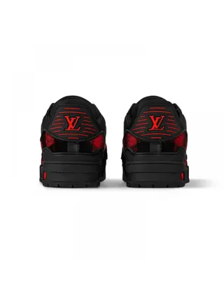 Louis Vuitton Ayakkabı Trainer Siyah-Kırmızı