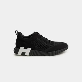 Hermès Bouncing Siyah File & Süet Sneaker