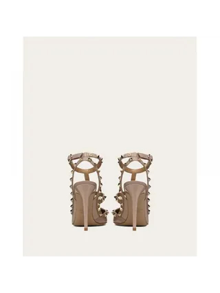 Valentino Ayakkabı Patent Rockstud Pudra