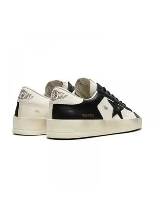 Golden Goose Ayakkabı Stardan Siyah-Beyaz