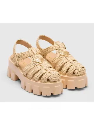 Prada Sandalet Natural