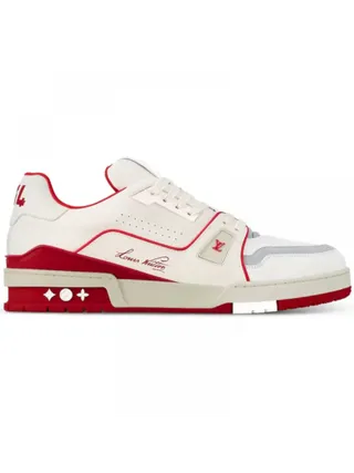 Louis Vuitton Ayakkabı Trainer Sneaker Kırmızı