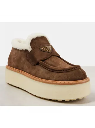 Prada Ayakkabı Evolve Platform Kahverengi