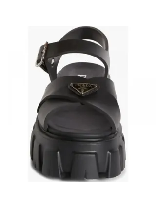 Prada Sandalet Monolith Platform Siyah