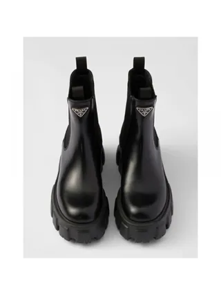 Prada Monolith Chelsea Bot Siyah