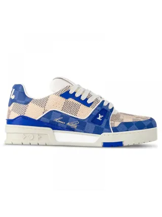 Louis Vuitton Ayakkabı Trainer Damier Mavi