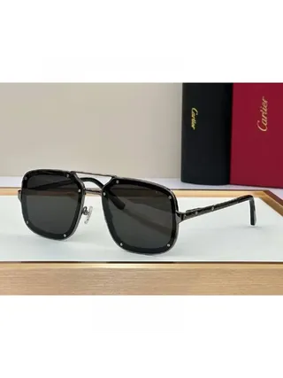 Cartier Gözlük Santos De Cartier Siyah