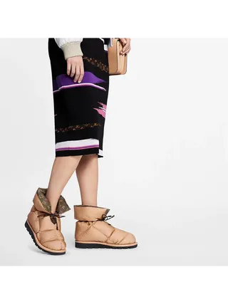 Louis Vuitton Bot Pillow Comfort Ankle Bej