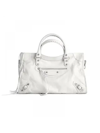 Balenciaga Çanta Le City Medium Beyaz