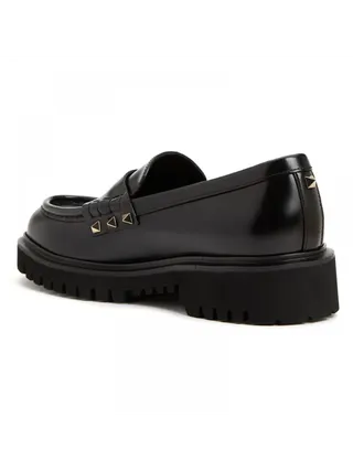 Valentino Ayakkabı Rockstud Loafer Siyah
