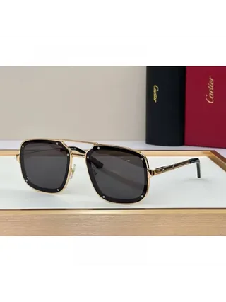 Cartier Gözlük Santos De Cartier  Gold