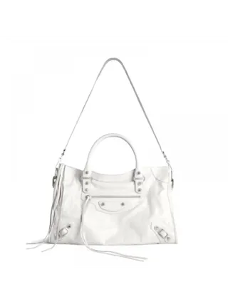 Balenciaga Çanta Le City Medium Beyaz