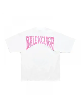 Balenciaga Tişört Paris Tropical Beyaz