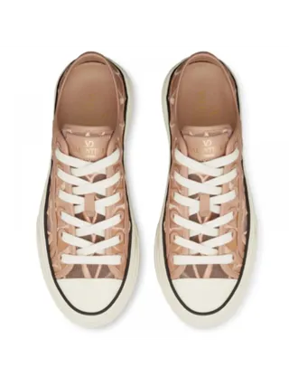 Valentino Ayakkabı Toile Iconographe Platform Pembe