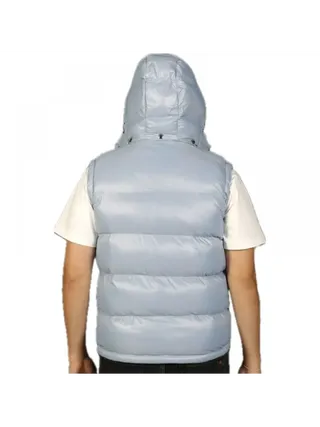 Moncler Kapüşonlu Yelek Mavi