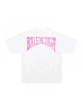 Balenciaga Tişört Paris Tropical Beyaz